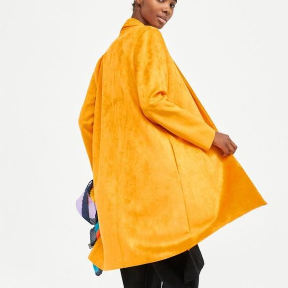 Zara Vibrant Yellow Women's Coat - Picture 2 of 5